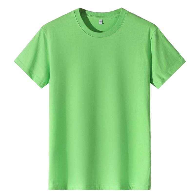 A5011-190g Regular Short Sleeved Round Neck Pure Cotton T-shirt