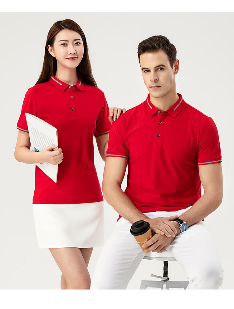 F9102 # Nylon Dynamic Beaded Polo Short Sleeve Collar