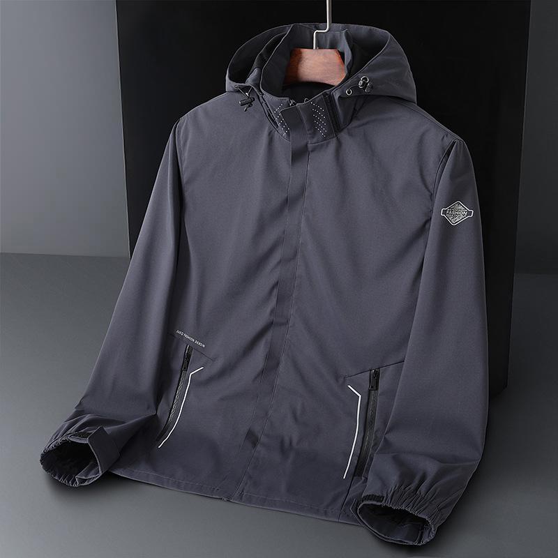 998 Solid Color Spring And Autumn Men's And Women's Outdoor Jacket Ins Morning Running Sports Mountaineering Suit Couple Windbreaker Thin Version