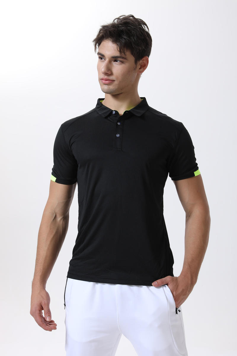 S219 # Short Sleeved Polo Shirt Polo Short Sleeved Collar