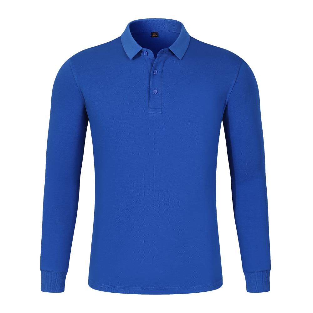 CX652 Premium Beaded Long Sleeve Polo With Collar