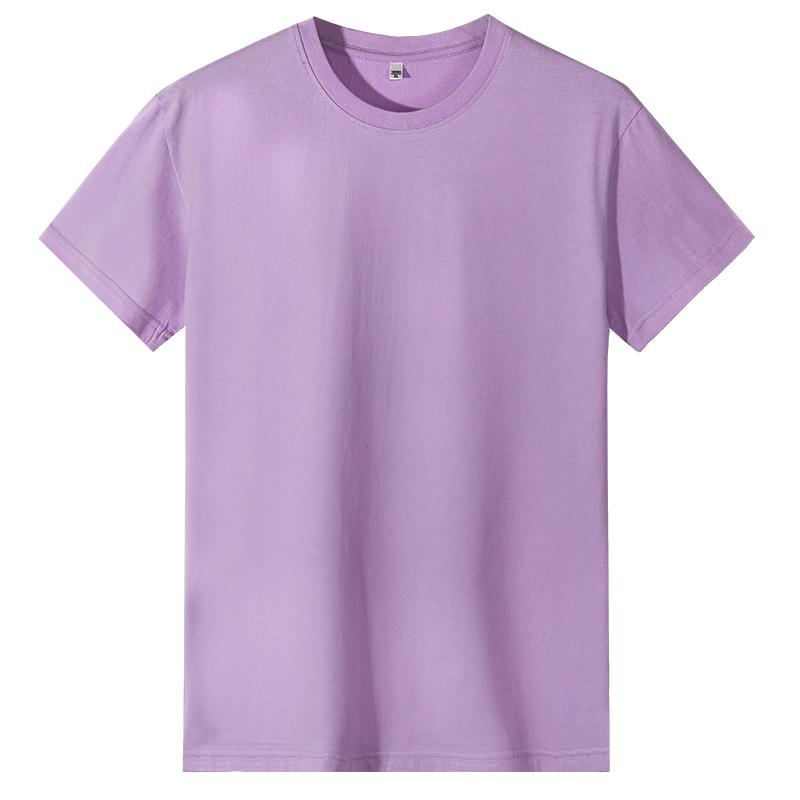 A5011-190g Regular Short Sleeved Round Neck Pure Cotton T-shirt