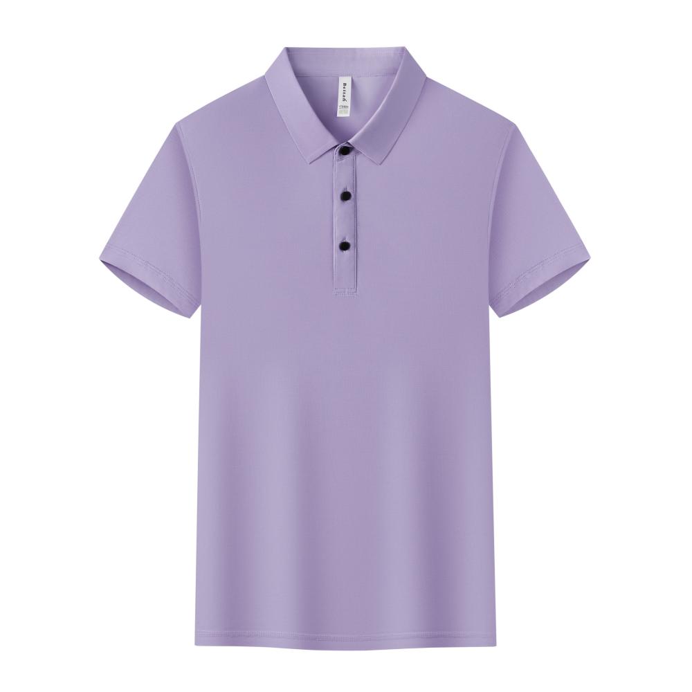 BT6678 High-end Semi Seamless Lapel Polo Short Sleeved Lapel