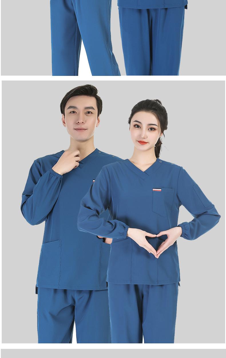 HSF-08 High End Operating Room Handwashing Clothes Men's And Women's Long Short Sleeve Brushing Clothes Brushing Clothes Elastic Quick Drying Thin Doctor's Work Clothes Set