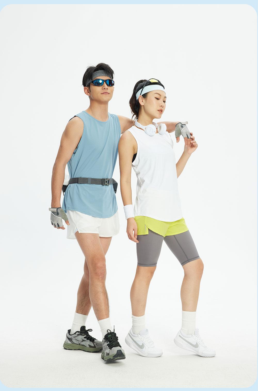 R351 # Sports Running Casual Vest T-shirt Sleeveless Round Neck