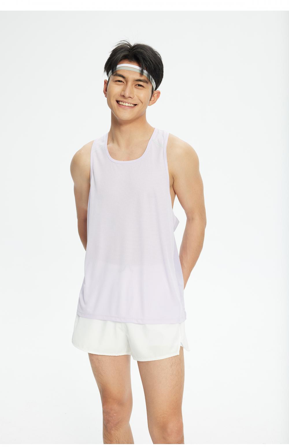 R355 # Sports Running Casual Vest T-shirt Sleeveless Round Neck