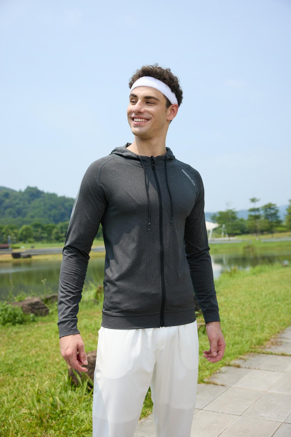 Mens S933 # Men's Running And Fitness Jacket Single Layer