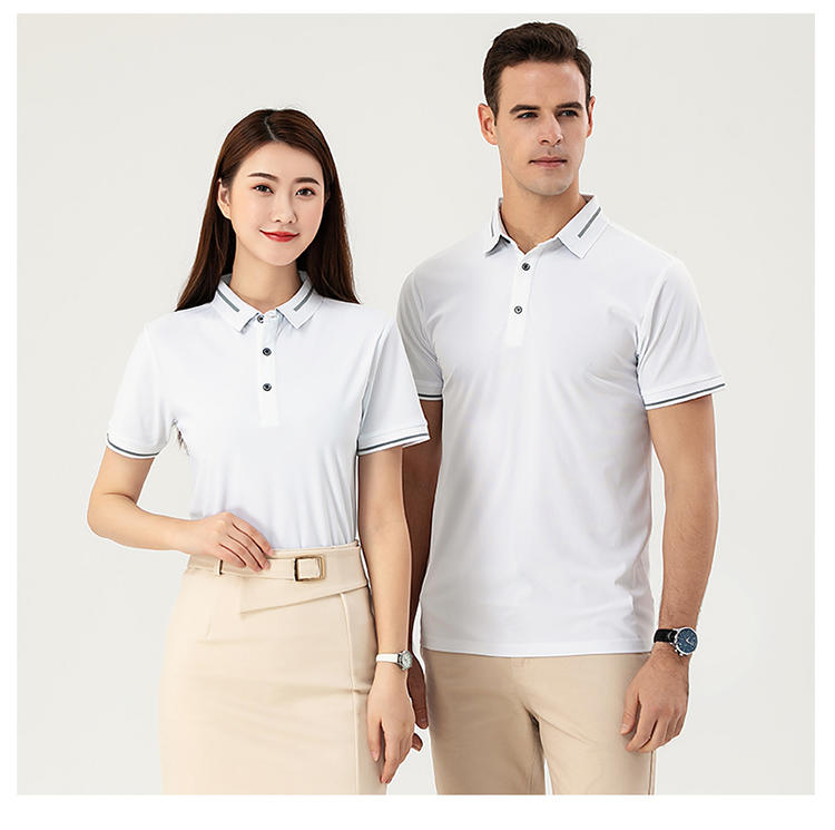 F9102 # Nylon Dynamic Beaded Polo Short Sleeve Collar