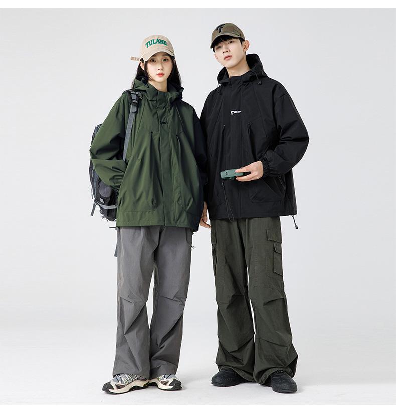 F745- Trendy Brand Thin Single-layer Windproof And Waterproof Assault Suit Thick Version