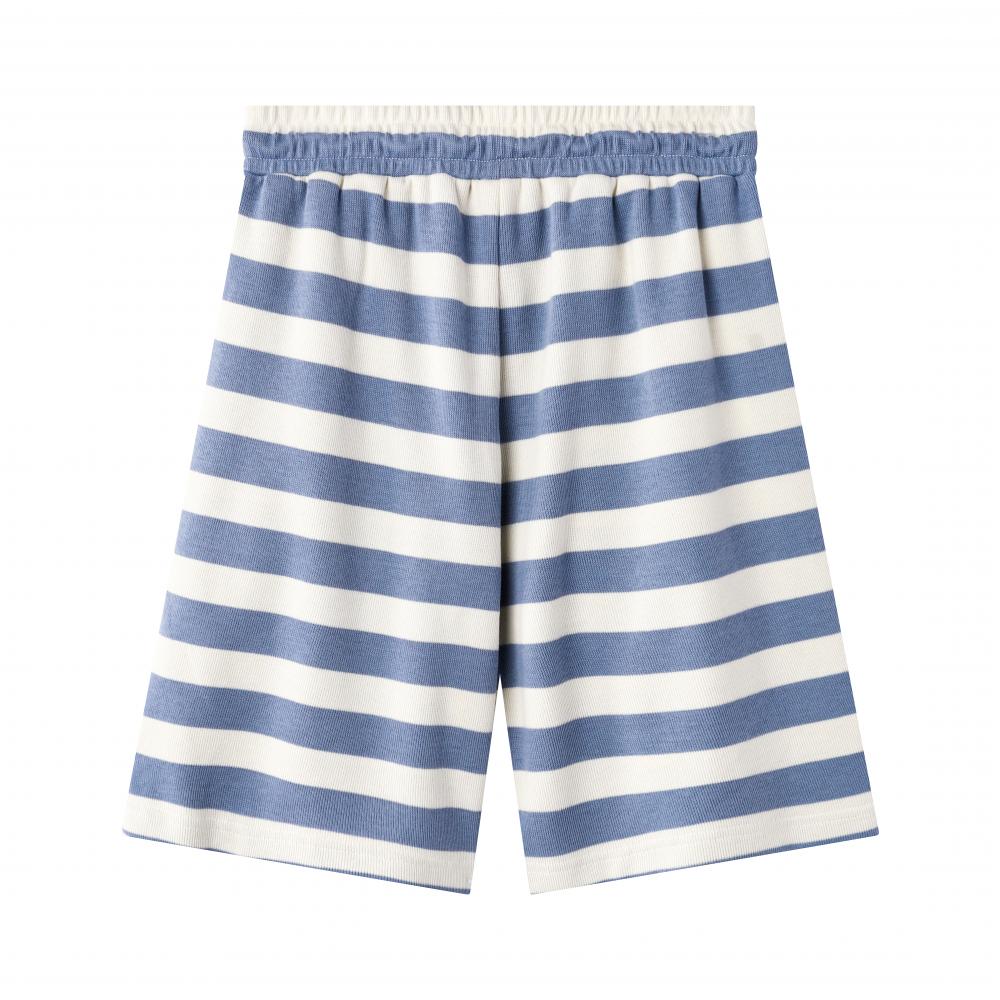 Color Woven Striped Shorts 37631 # Pants