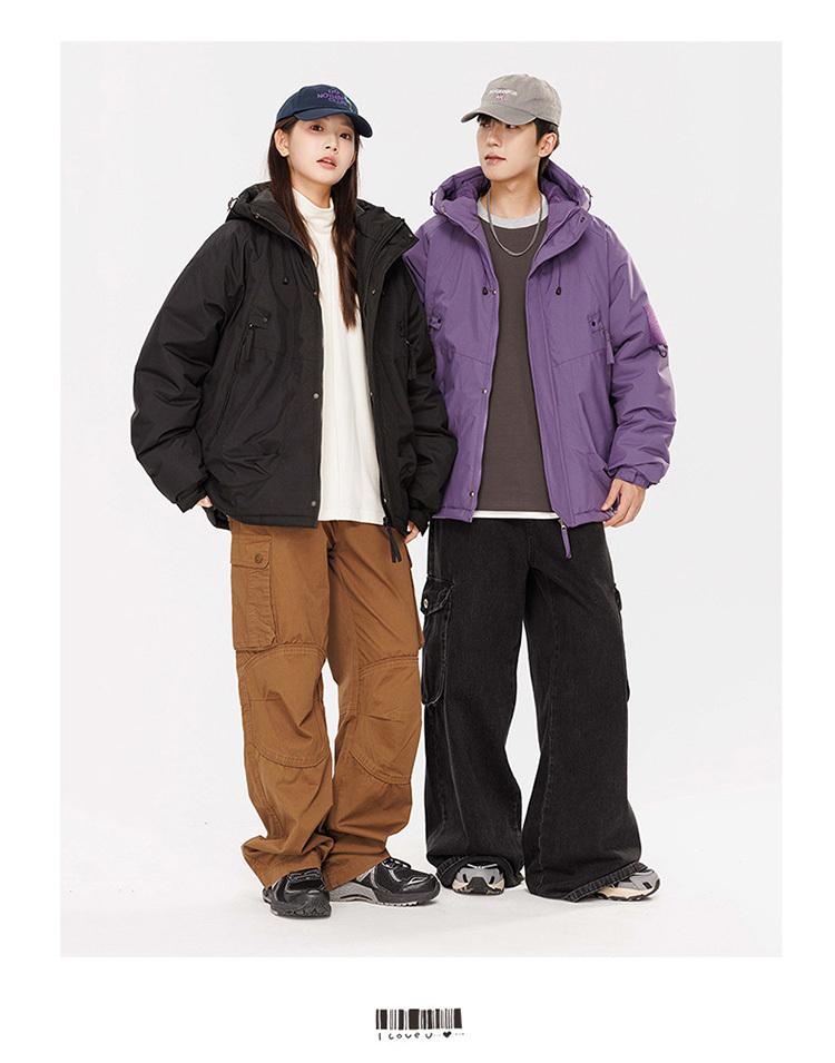 J90A - Thick Single-layer Graphene Fleece Thickened Warm Cotton Jacket