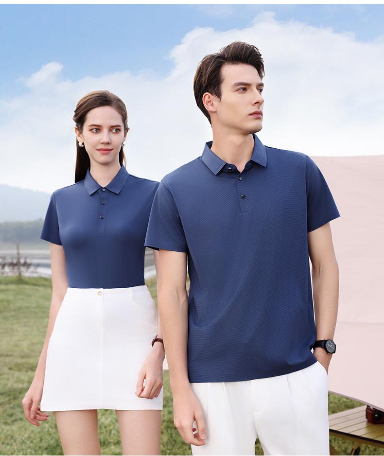 57713 # Casual Business Polo Shirt Polo Short Sleeve Collar