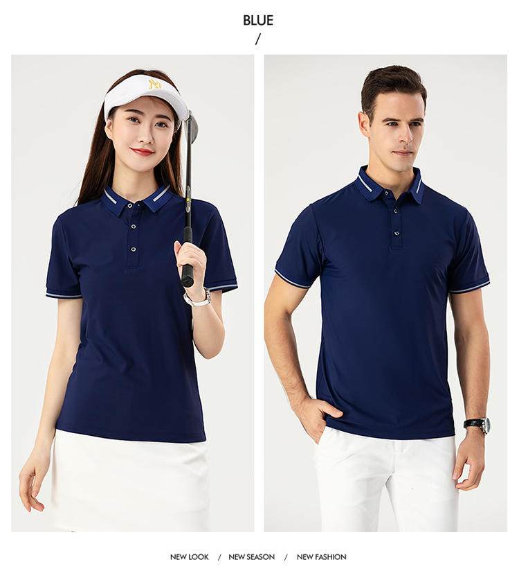 F9102 # Nylon Dynamic Beaded Polo Short Sleeve Collar