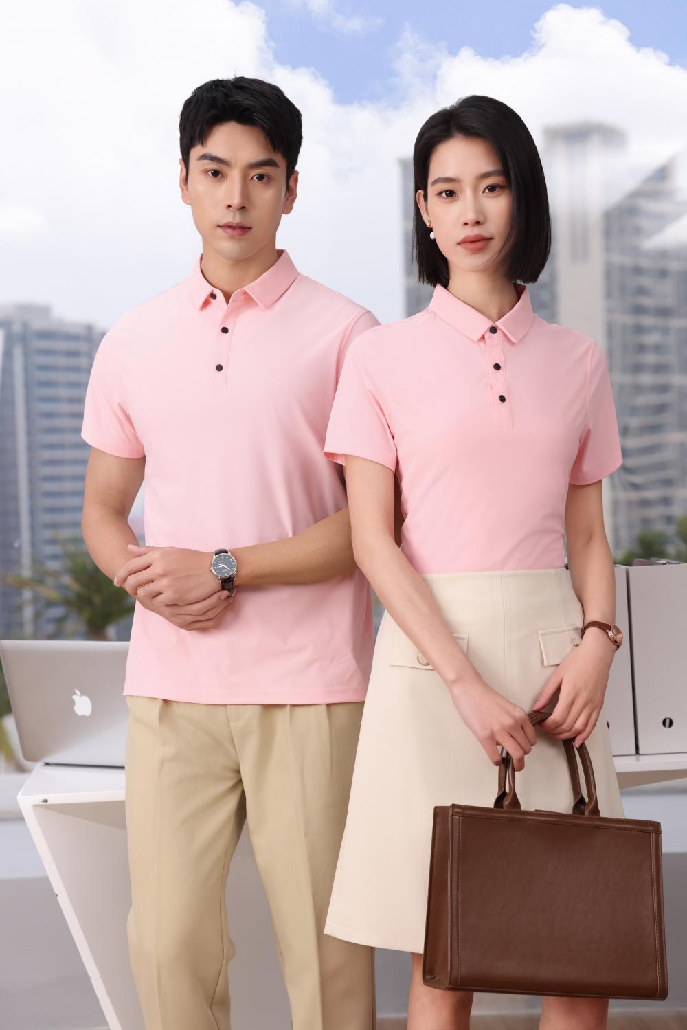 BT6678 High-end Semi Seamless Lapel Polo Short Sleeved Lapel