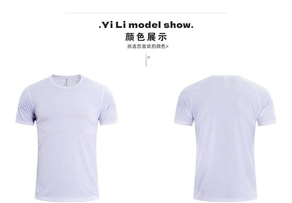 CQ1003 # Round Neck Short Sleeve T-shirt Short Sleeve Round Neck