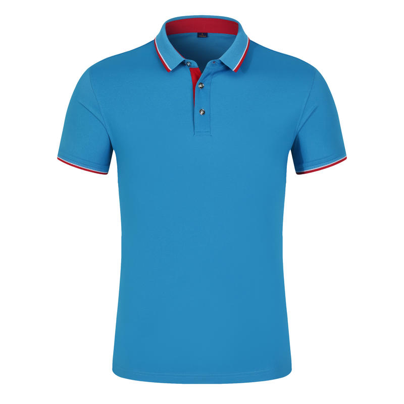 402 Golf Bead Collar Men's Polo Short Sleeve Collar