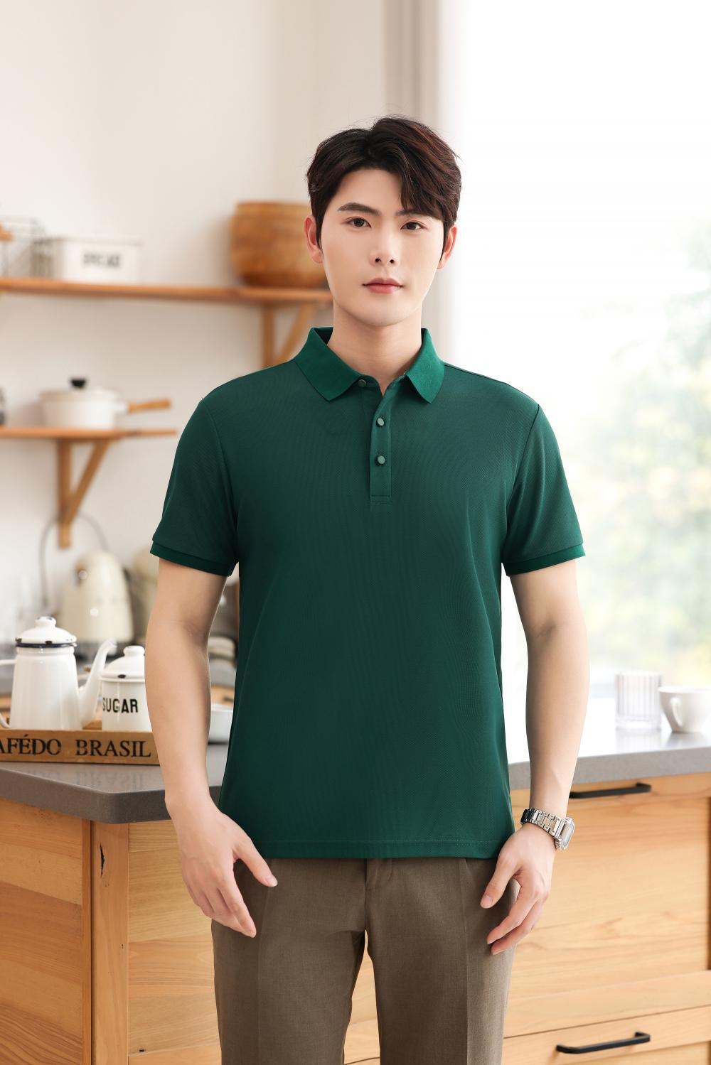 KF8808 # Fashion Polo Shirt Polo Short Sleeve Collar