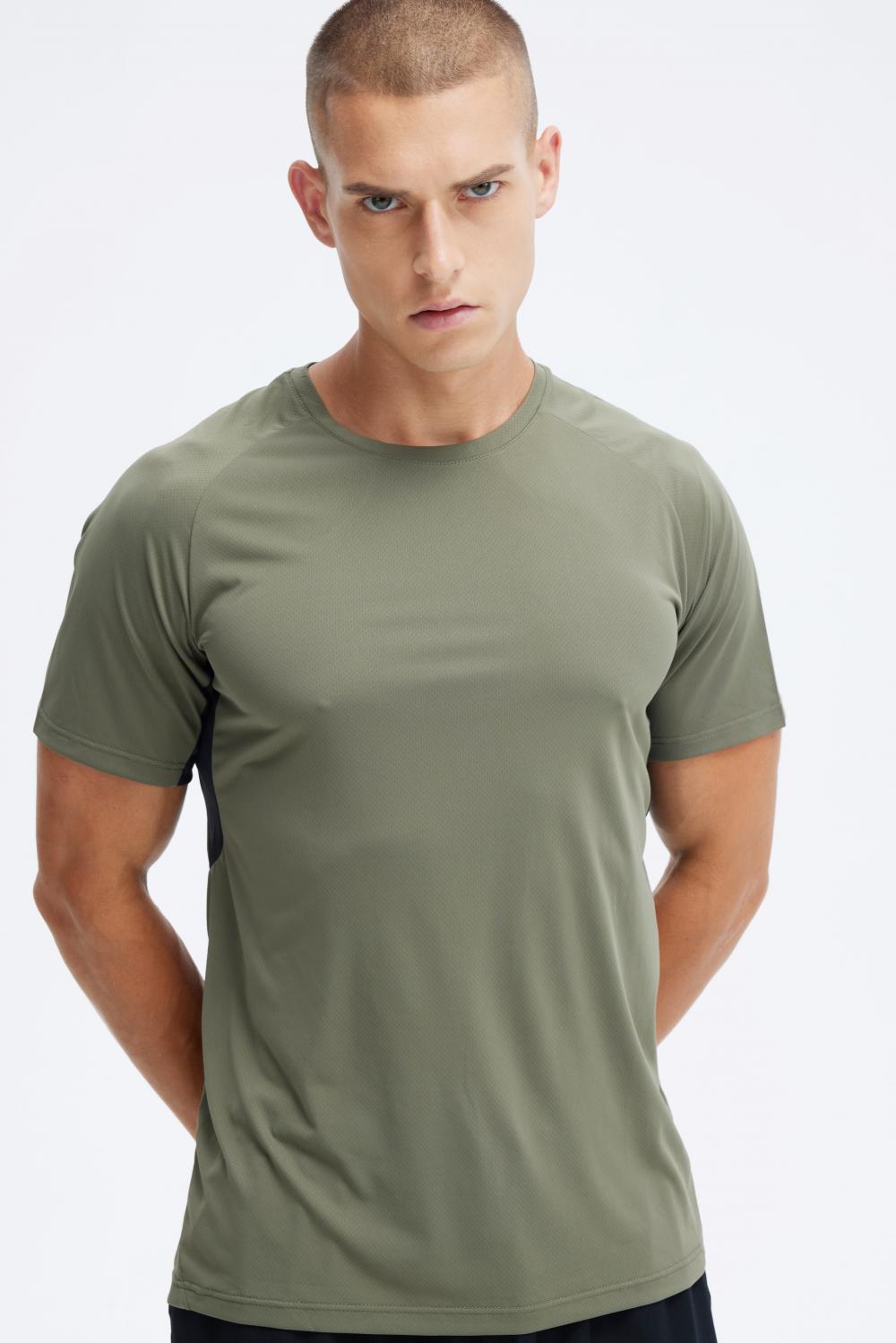 CQ9001 # Round Neck Short Sleeved T-shirt Short Sleeved Round Neck