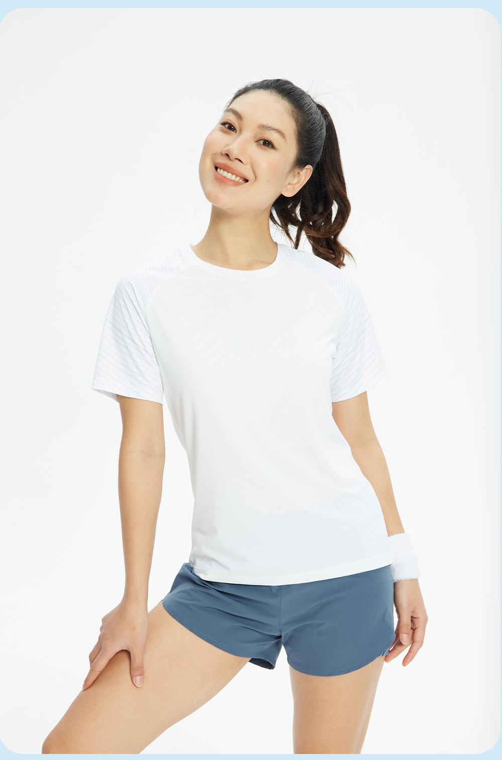 R369 # Sports Running Round Neck T-shirt Short Sleeve Round Neck