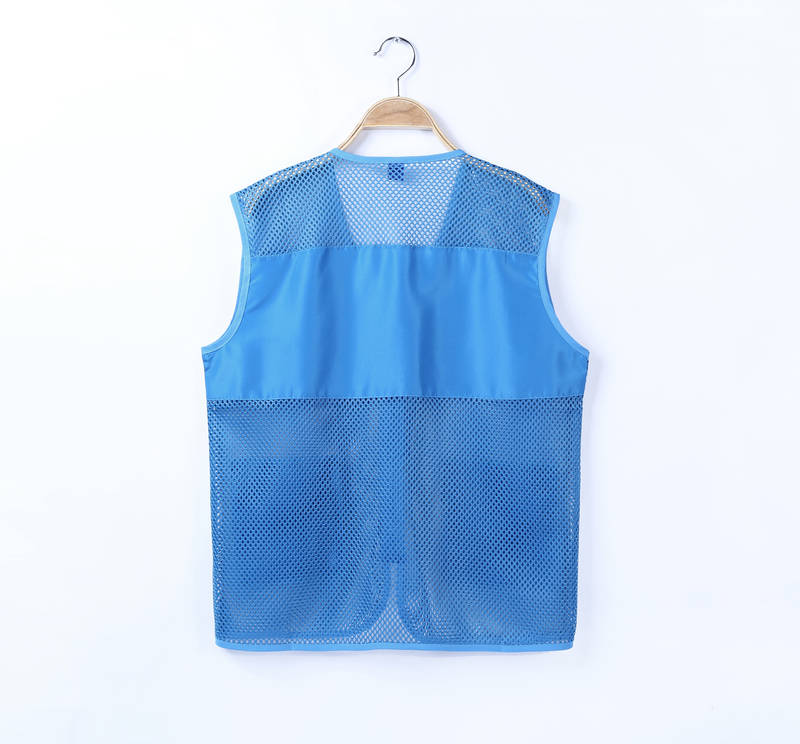 1805 Peach Fishing Net With Bag Vest Single-layer