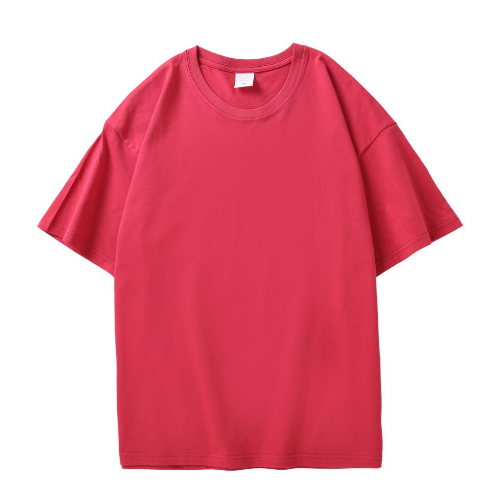 A5025-200g Large Drop Shoulder Half Sleeved T-shirt Short Sleeved Round Neck