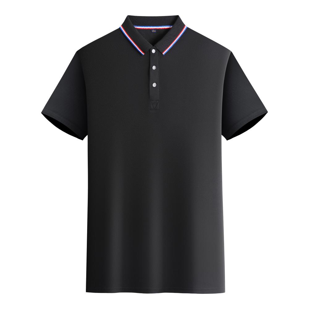 CX698 Double Loop Collar Polo Short Sleeve Collar