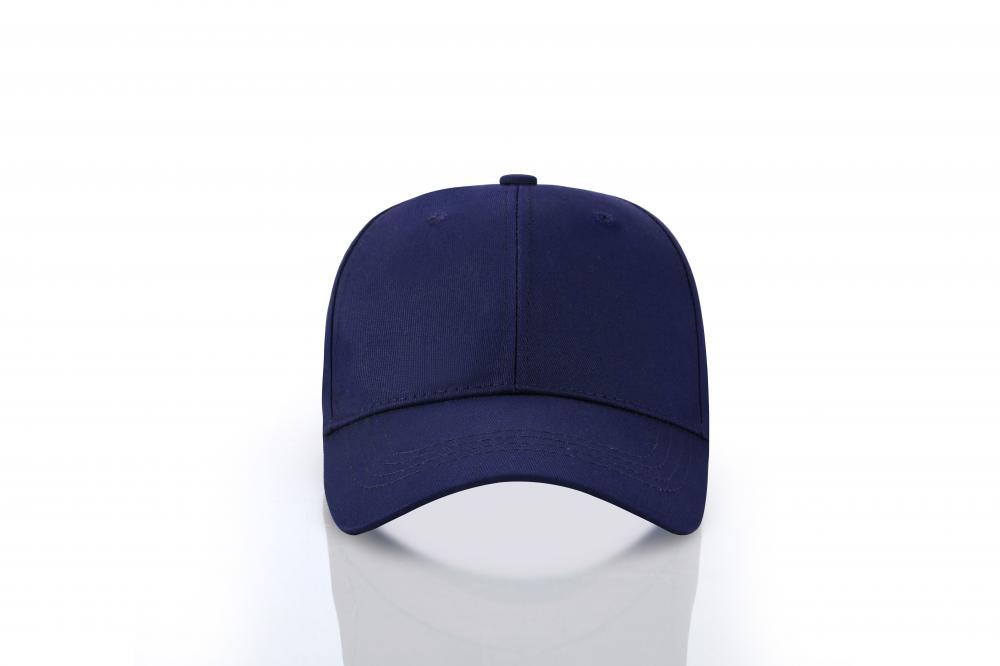 HB121 # Solid Color Baseball Cap, Metal Adjustable Buckle Six Piece Cap