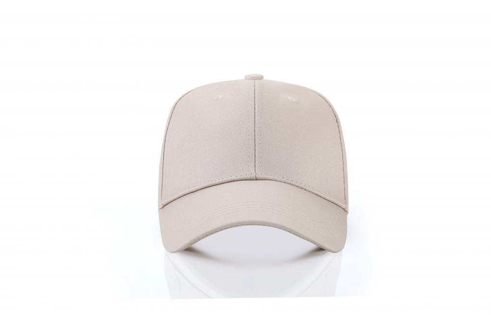 HB121 # Solid Color Baseball Cap, Metal Adjustable Buckle Six Piece Cap