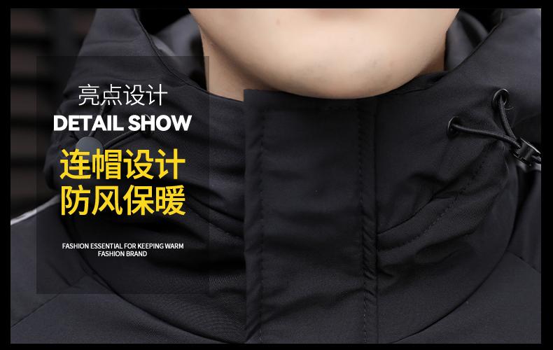 F5811- Thick Single-layer Thick Windproof Waterproof Warm Cotton Jacket