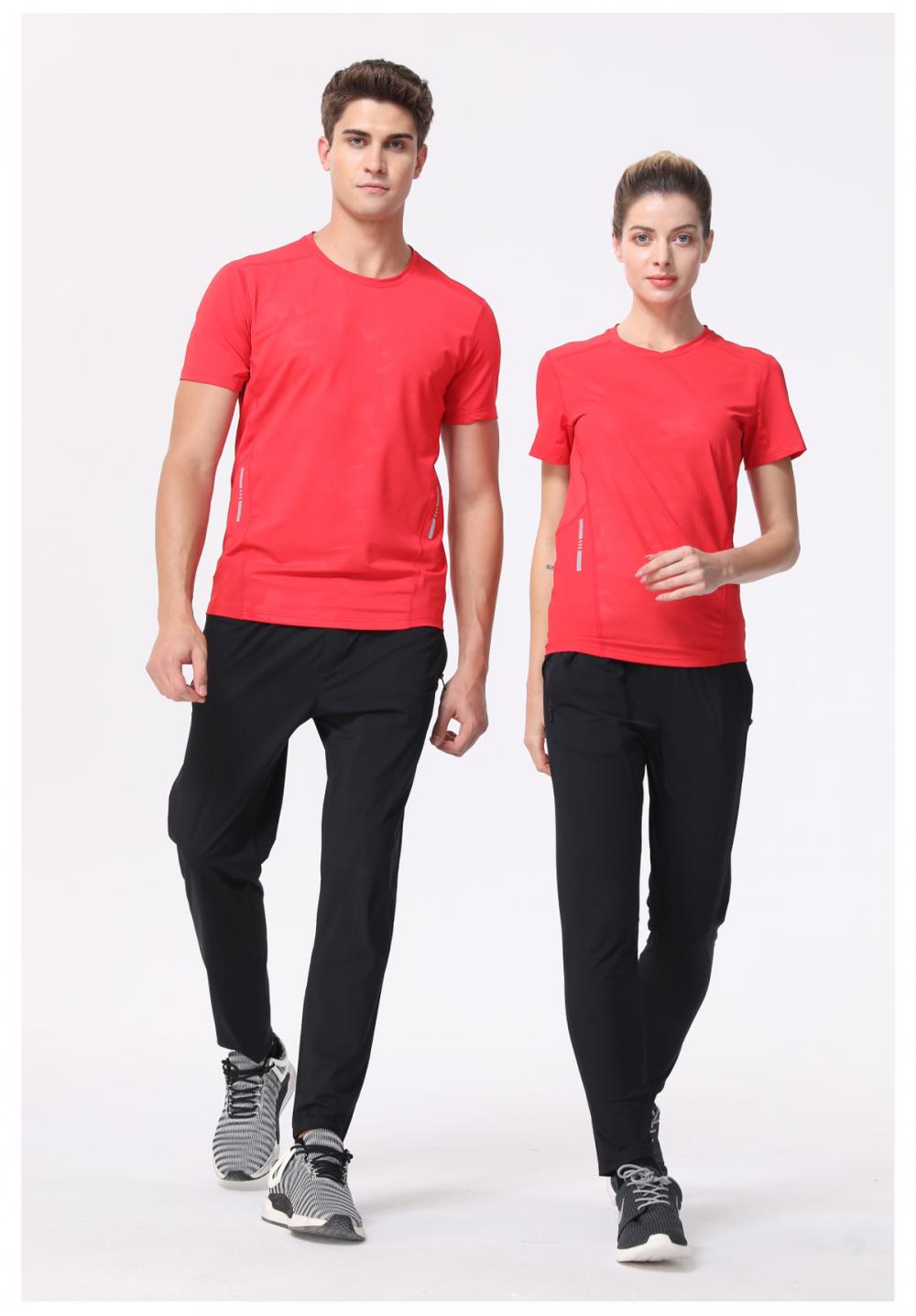 R253 # Round Neck Running Shirt Short Sleeve Round Neck