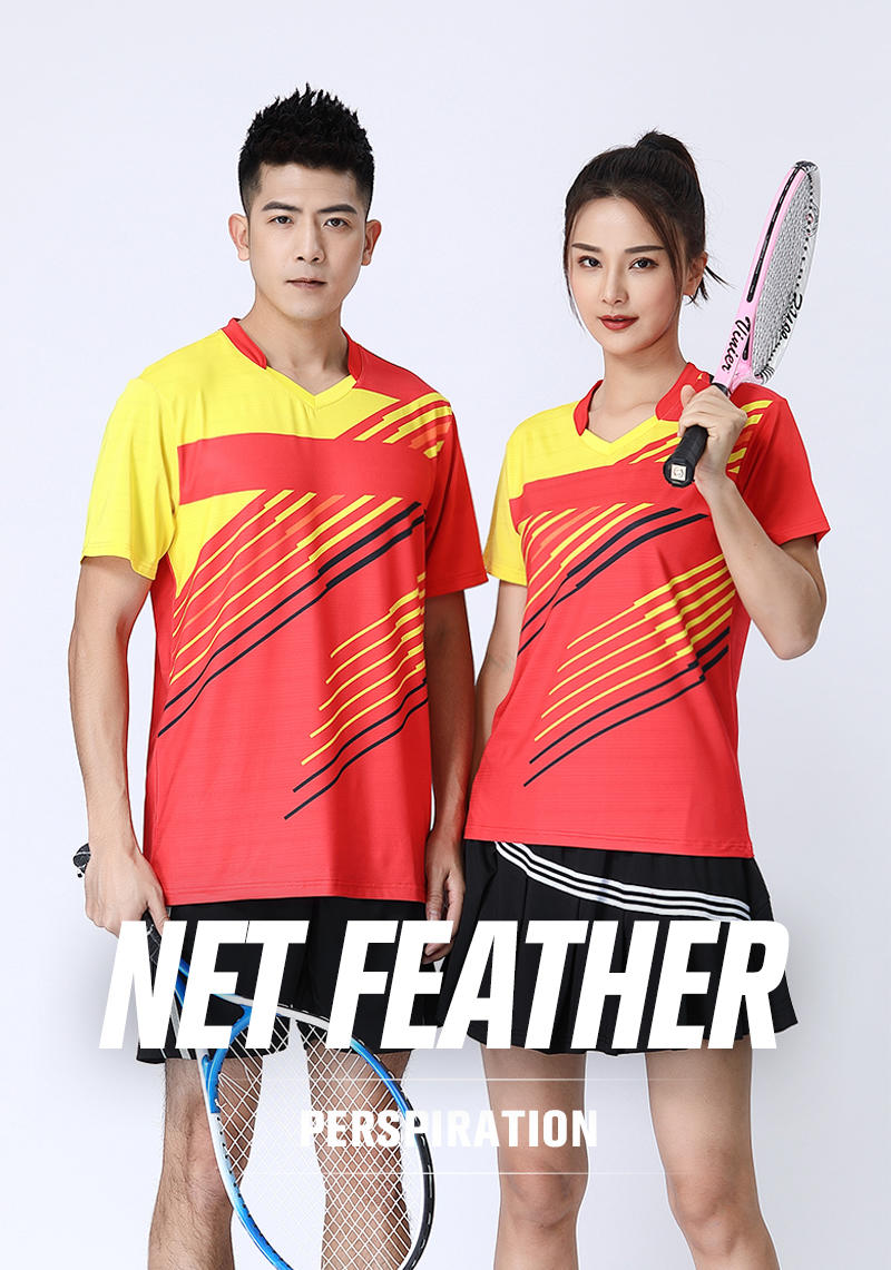 1848 # Net Feather Series - Top T-shirt Short Sleeve V-neck