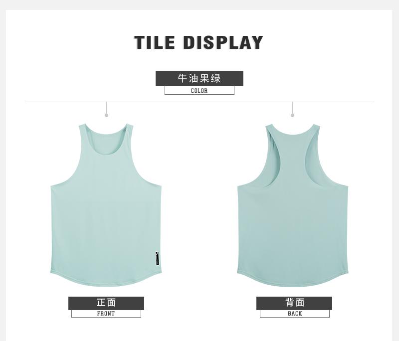 CQ9003 # Lightweight Sports Tank Top T-shirt With Sleeveless Round Neck