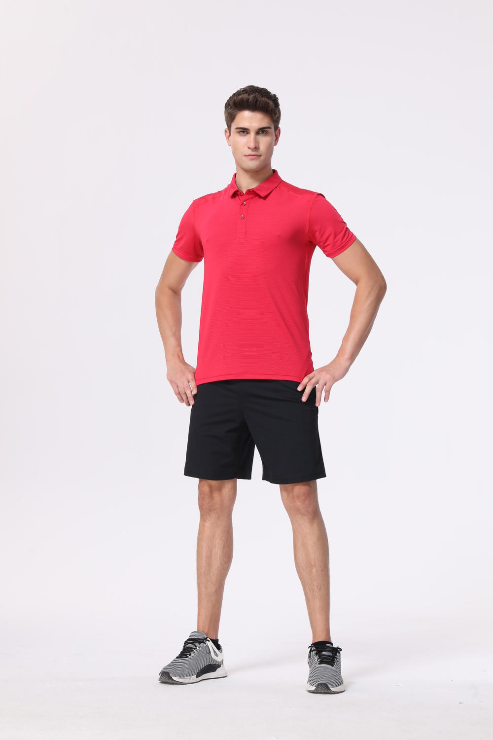 S9309 # Short Sleeved Polo Shirt Polo Short Sleeved Lapel