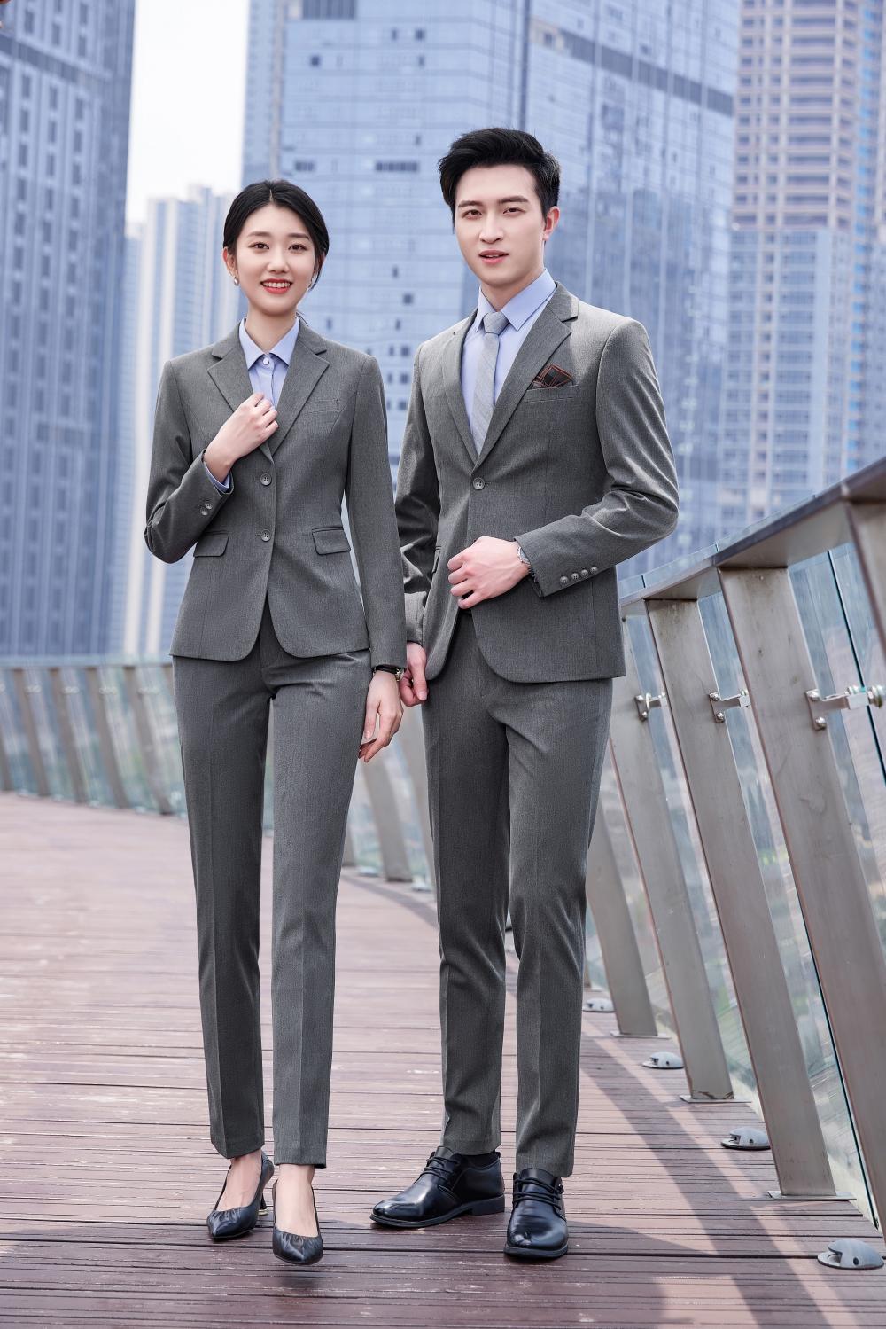 H522 # Double Button Suit/Double Yarn Color Spinning -430g Suit Slim Fit Version