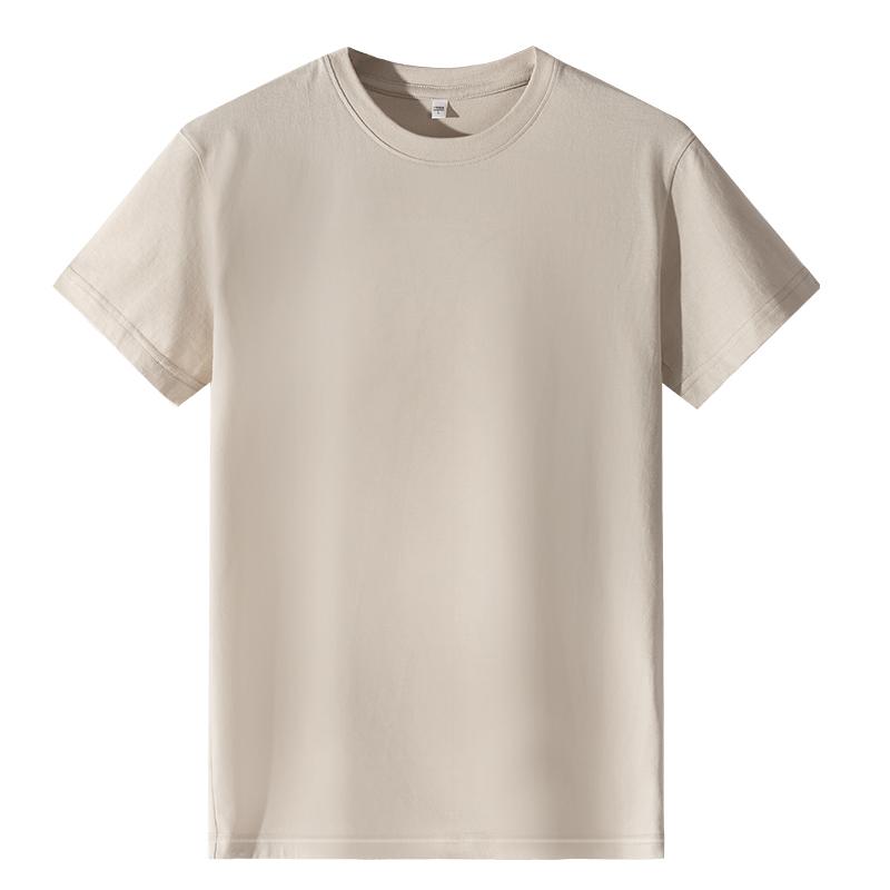 A5011-190g Regular Short Sleeved Round Neck Pure Cotton T-shirt