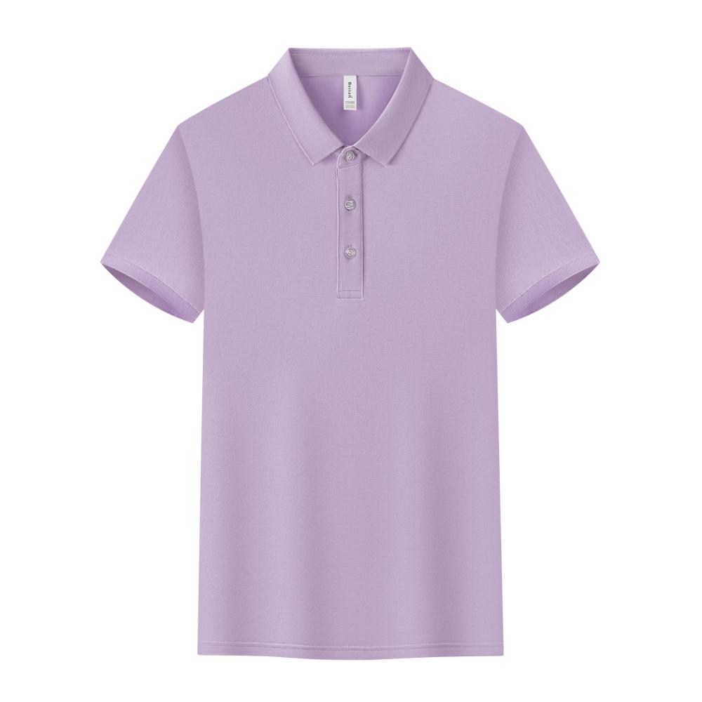 BT6688 Mulberry Silk Solid Color Polo Short Sleeve Collar