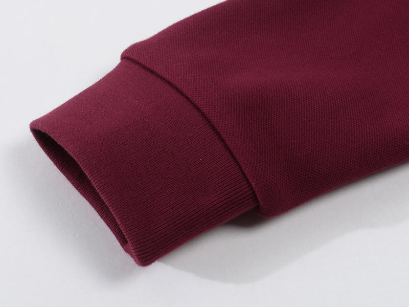 CX 613 # Cotton Super Soft Velvet Long Sleeve Polo