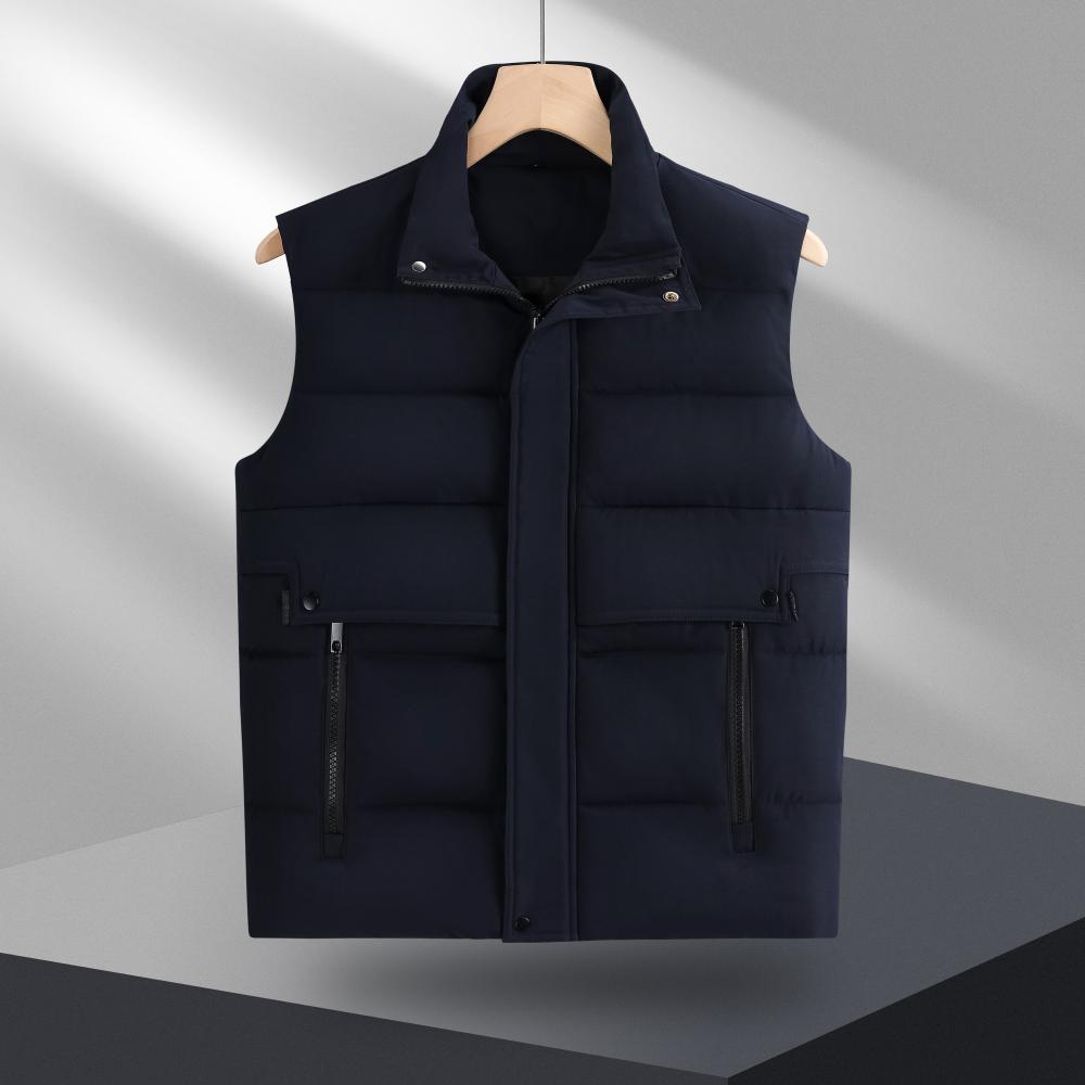 Beitan 5506 Parker Style Down Cotton Vest With Fleece