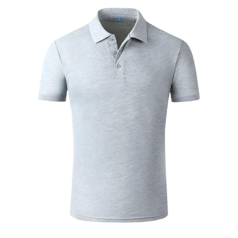 179TBL Solid Color Bead Polo Short Sleeved Lapel