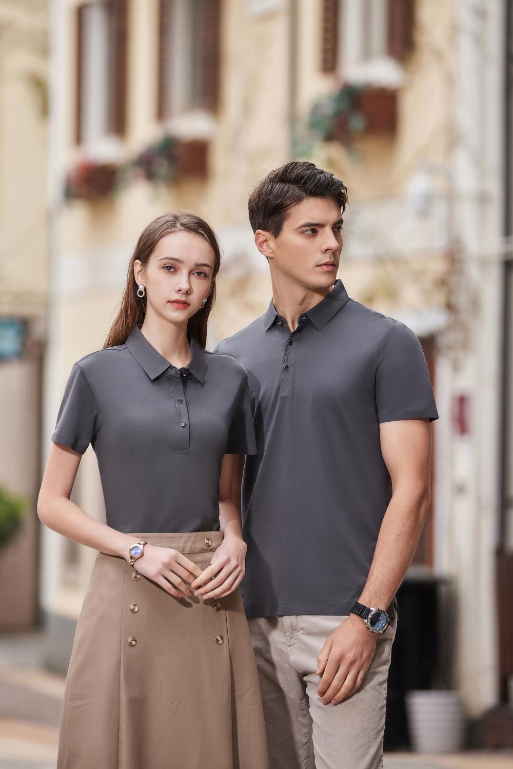 595 # Short Sleeved Collar Polo Shirt Polo