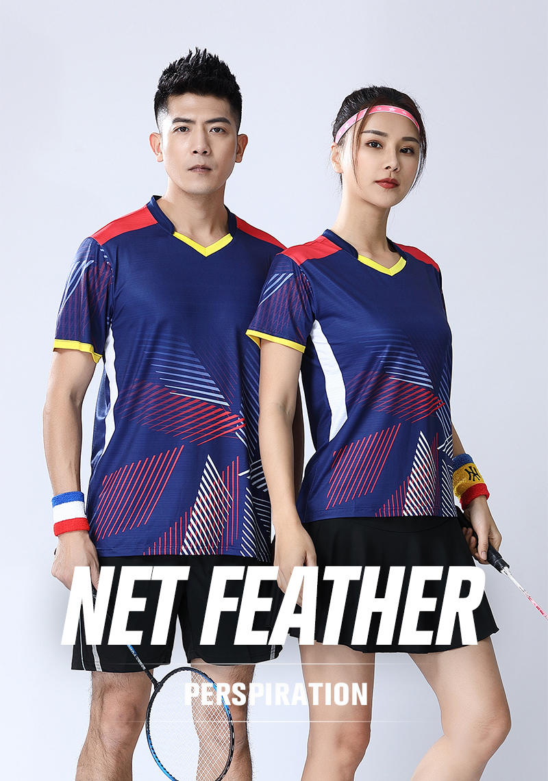 1852 # Net Feather Series - Top T-shirt Short Sleeve V-neck