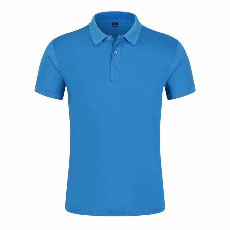 181TBB Solid Color Bead Polo Short Sleeved Lapel