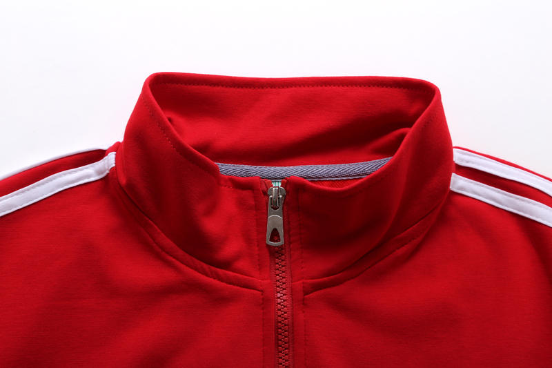 CX 512 # CVC Thin Sports Stand Up Collar Sweatshirt Stand Up Collar Zipper