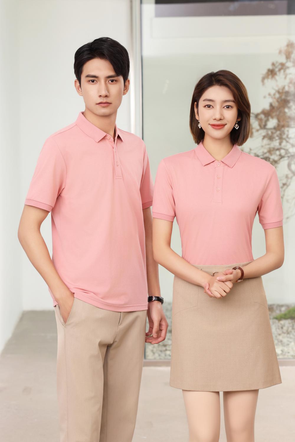 BT6688 Mulberry Silk Solid Color Polo Short Sleeve Collar