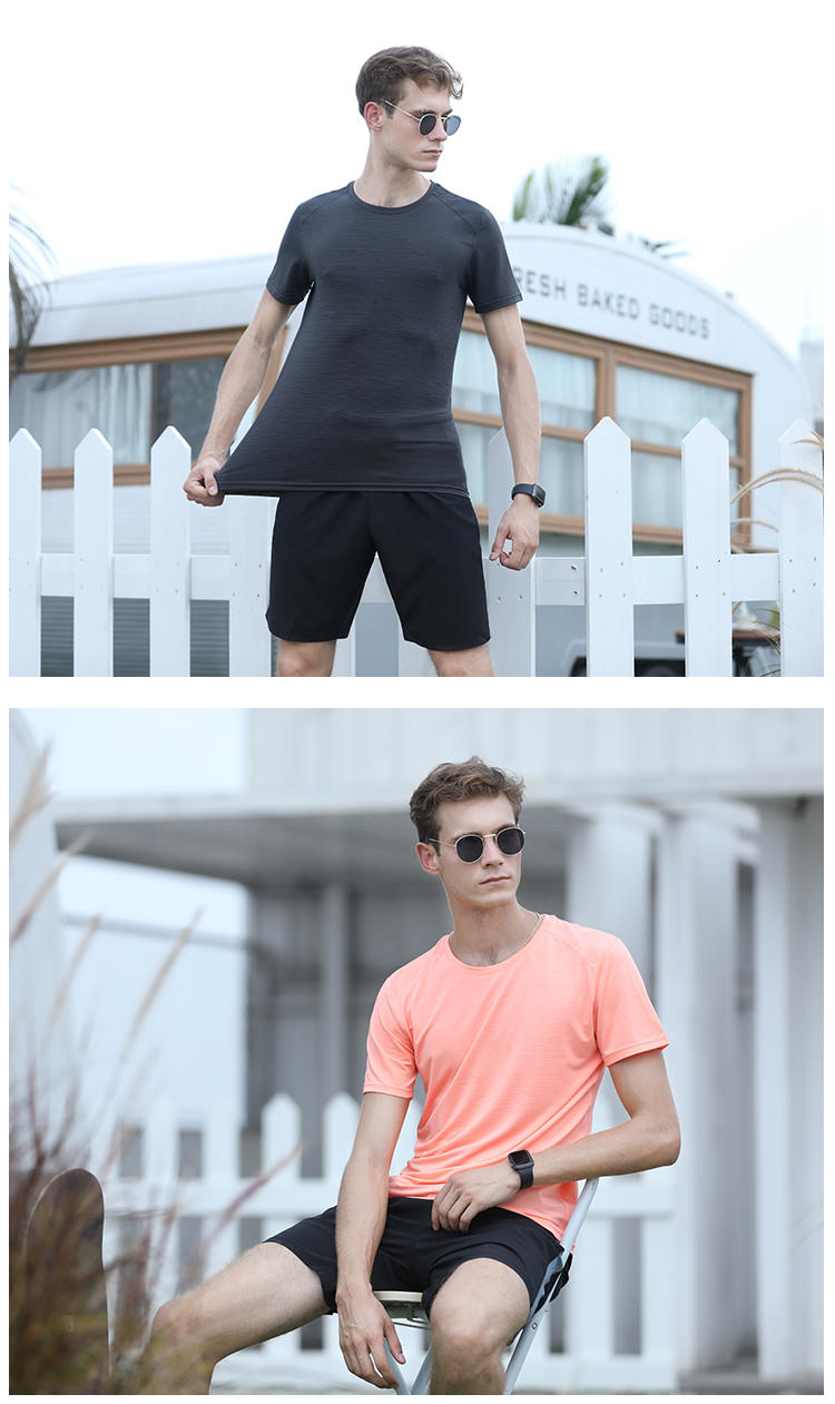 9209 # Round Neck Short Sleeved T-shirt Short Sleeved Round Neck