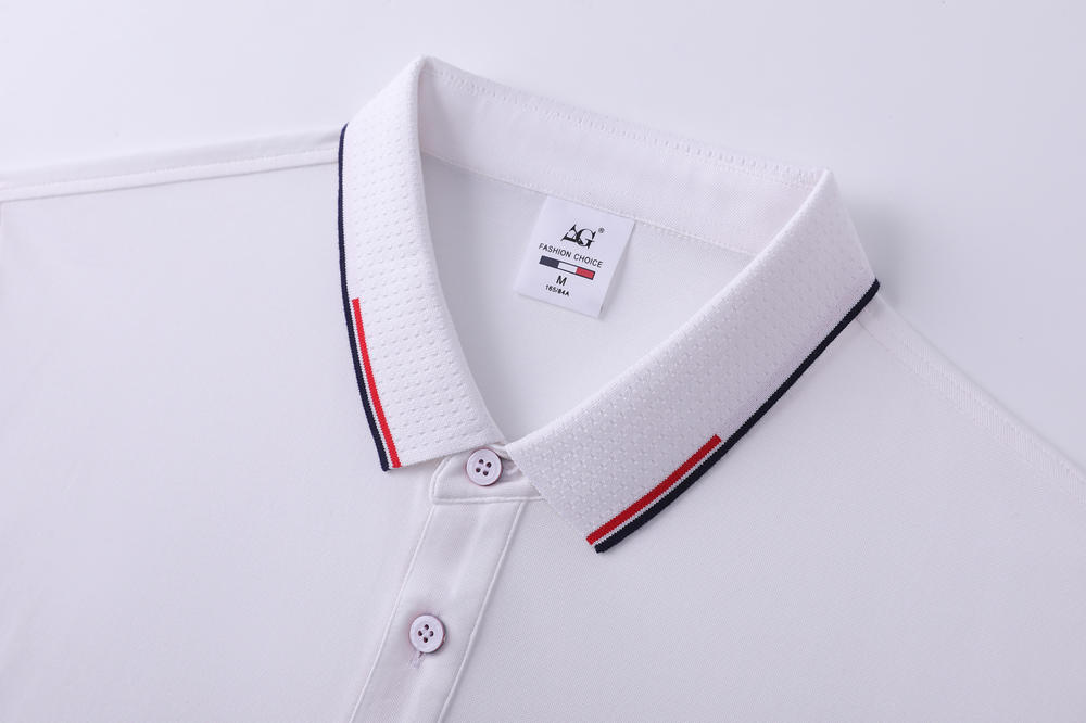 G3 # 190g 40pcs Ice Cold Silk Cotton Intermediate Color Second Level Lapel Polo Short Sleeved Lapel