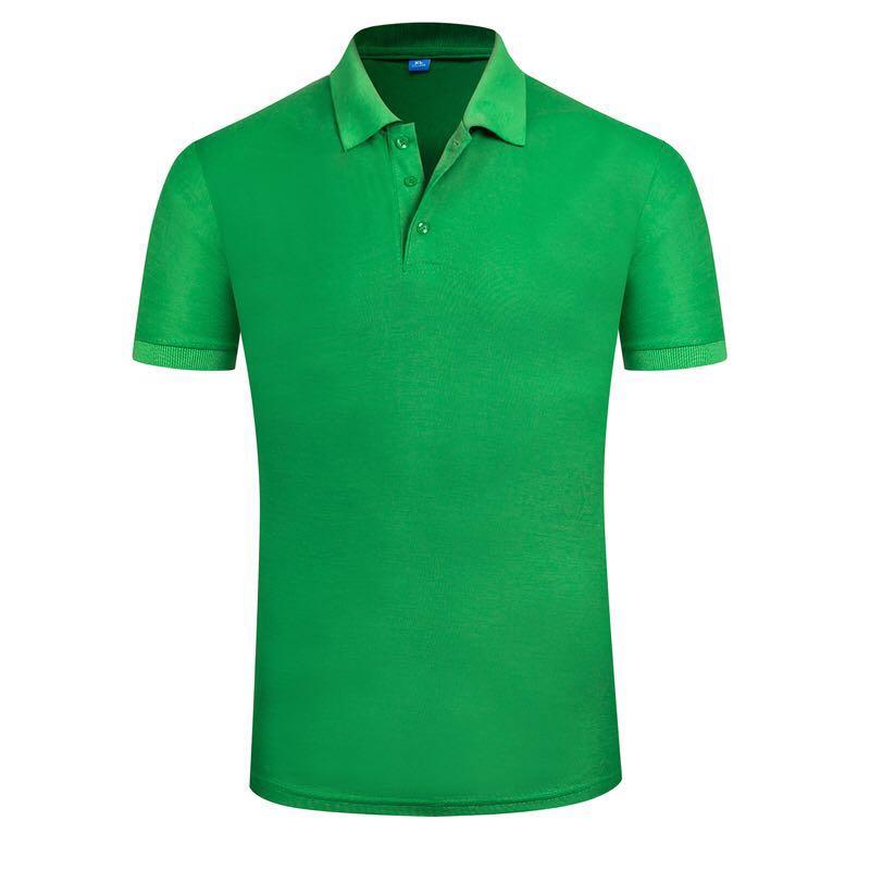 179TBL Solid Color Bead Polo Short Sleeved Lapel