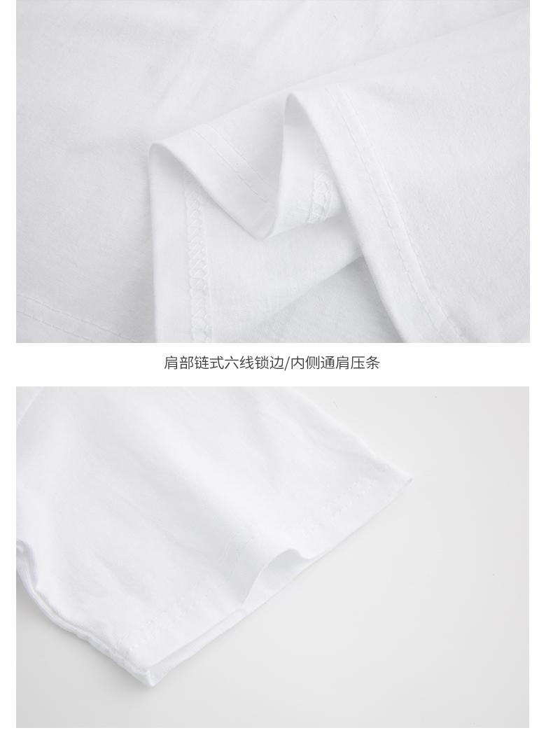 A5008 Roll King Sea 220g Round Neck Pure Cotton Short Sleeved T-shirt Short Sleeved Round Neck