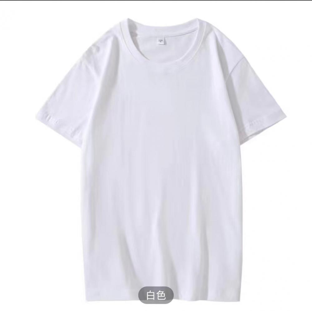 A5030-200g Micro Shoulder Cotton Half Sleeve T-shirt Short Sleeve Round Neck