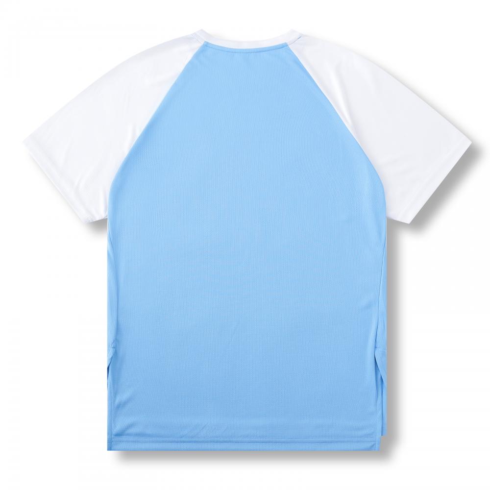 T104 # Color Blocked Short Sleeved Sportswear Short Sleeved Round Neck